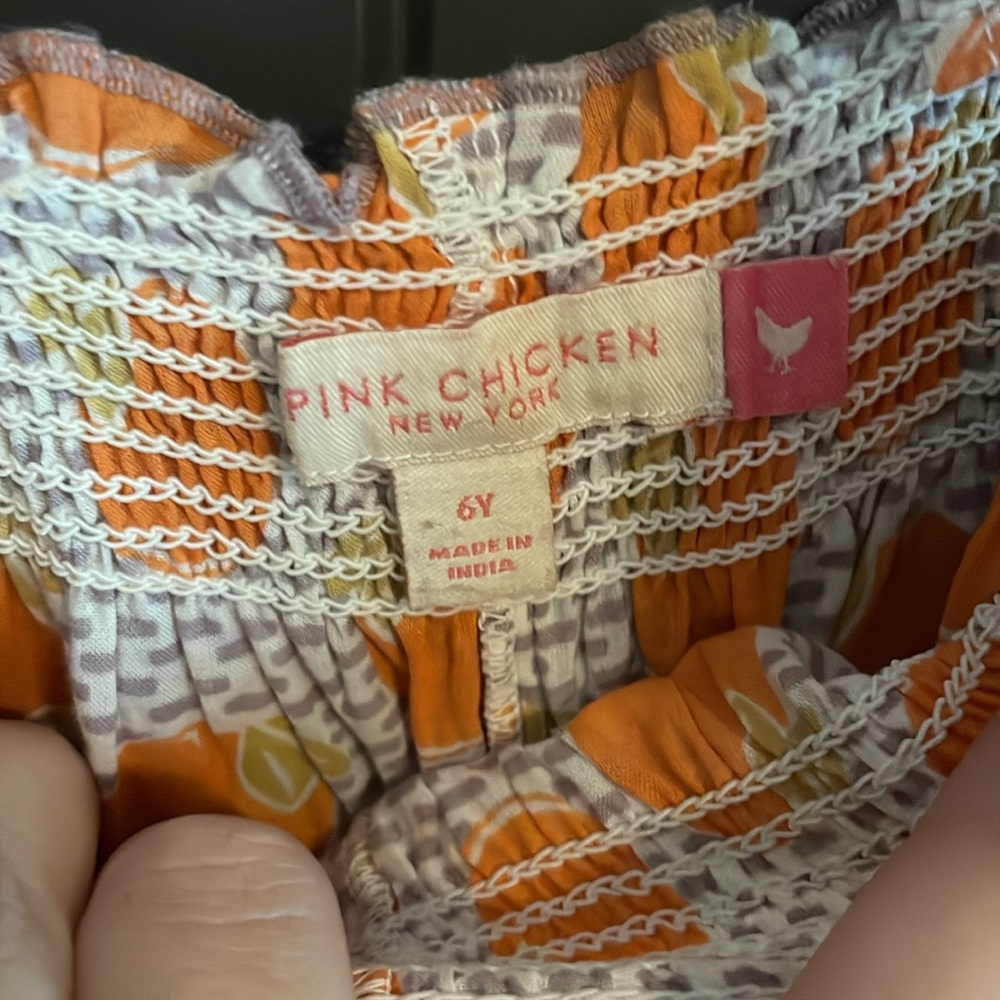Pink chicken, wide leg romper - Picture 2 of 4